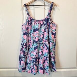 Lilly Pulitzer Loro Swing Dress - Corsica Blue Toucan Party Print